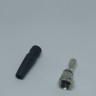 F-тип разъём пластик прямой на кабель RG58,59,6 (4-260)